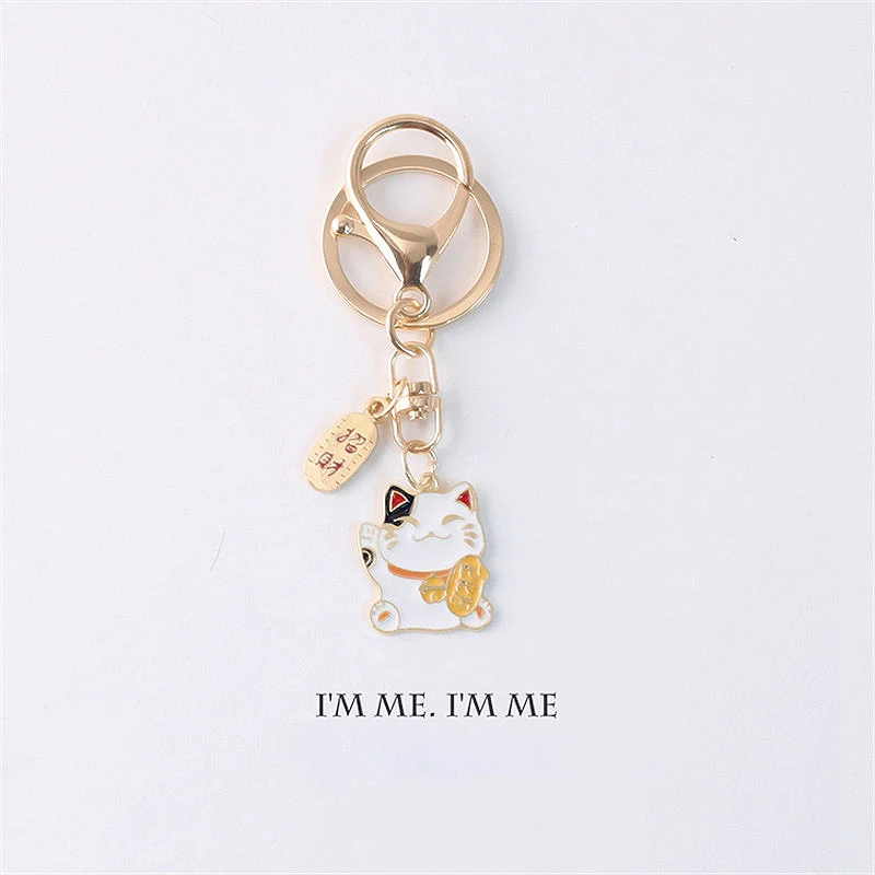 Брелок с японским котом на удачу безделушки Манеки Неко брелок для автомобильной