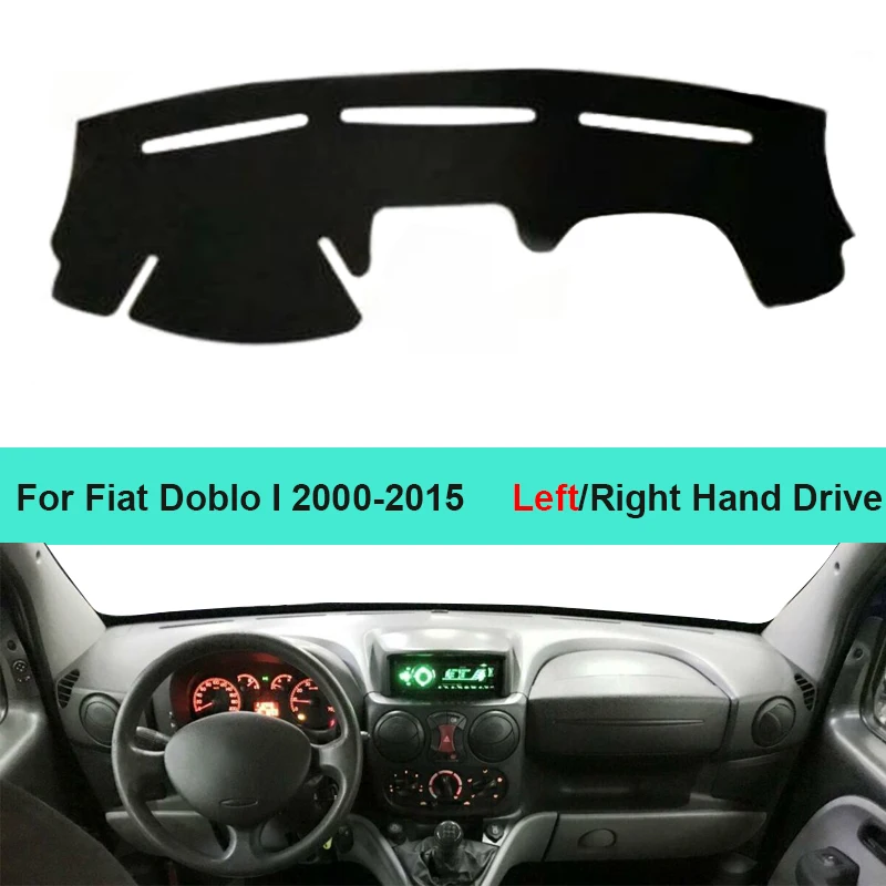 

Car Dashboard Cover Dash Mat For Fiat Doblo I 2000 - 2015 Non-slip Sun Shade Dash Mat Pad Carpet Anti-UV Car Styling