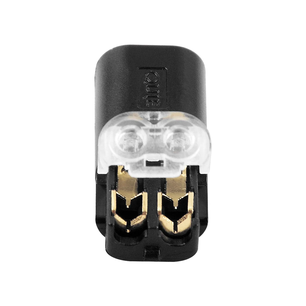 

10pcs 2 Way Connector Wire with No Welding No Screws Quick Connector Cable Clamp Terminal Block 2 Pins Easy Fit