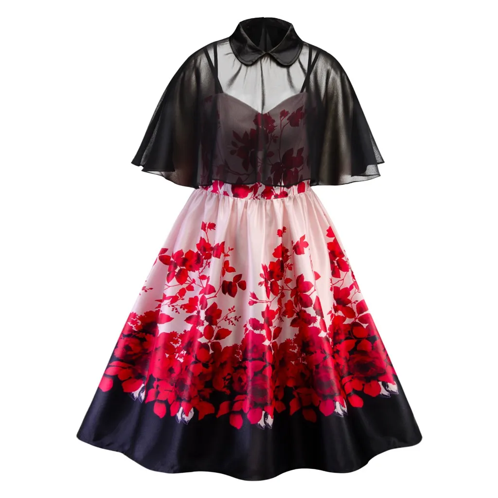 Вечернее платье для беременных женщин плюс Размер Женская винтажная Вечеринка