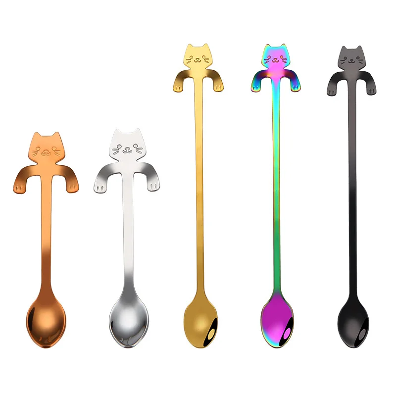 304 кофейная ложка из нержавеющей стали креативная мультяшная подвесная чашка с