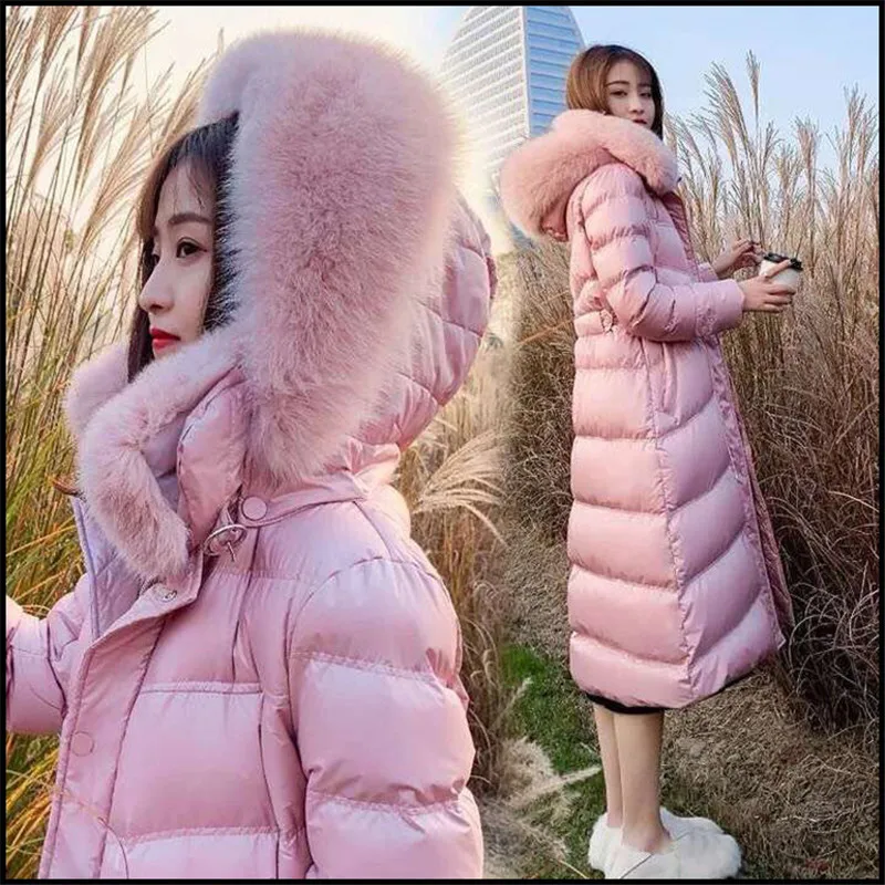 Женская куртка-пуховик на утином пуху 2020 Осень-зима корейское пальто с