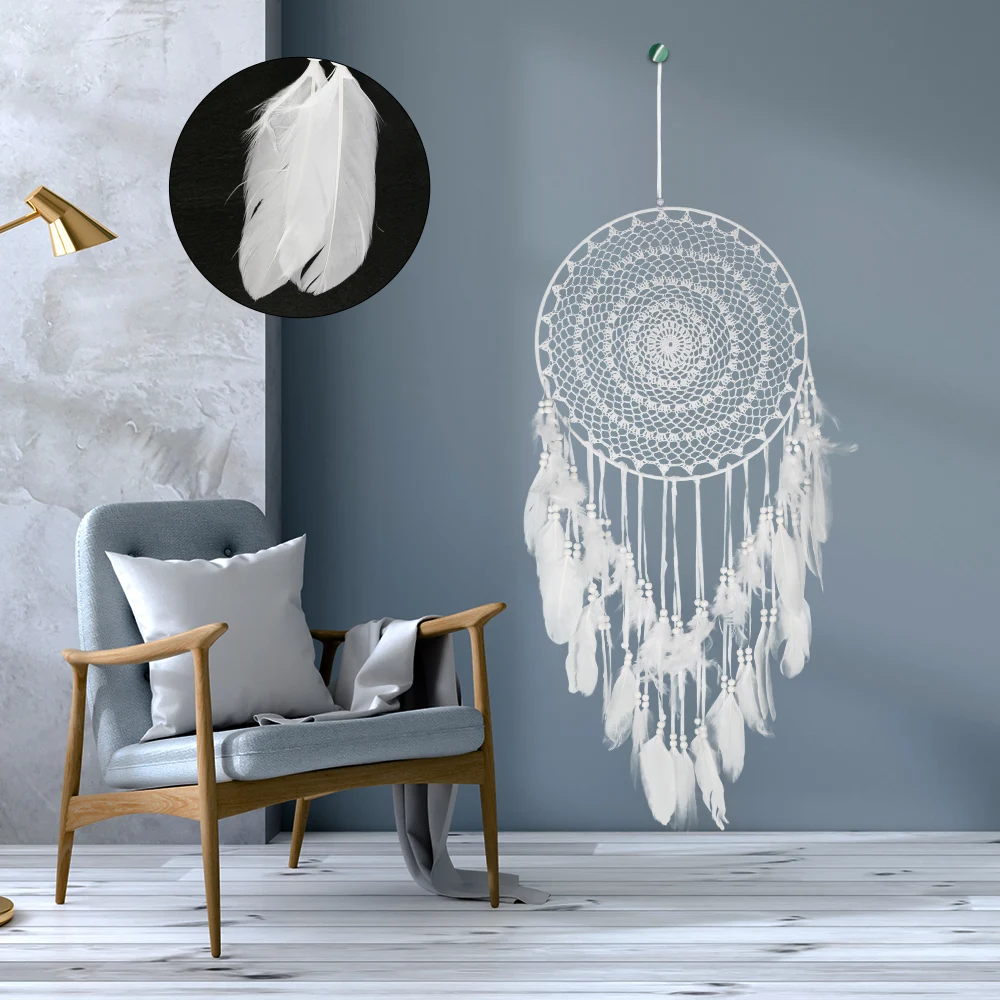 Большой Ловец снов украшение для детской комнаты скандинавский декор девочек
