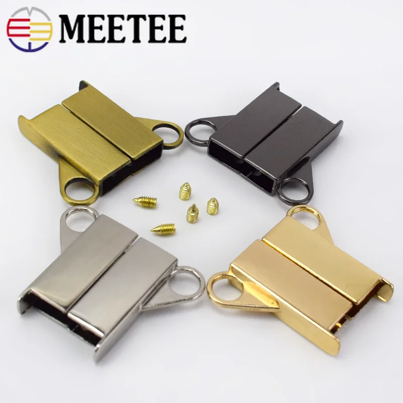 Металлические пряжки для сумки Meetee аксессуары рукоделия кожаные ремесленные 2/5