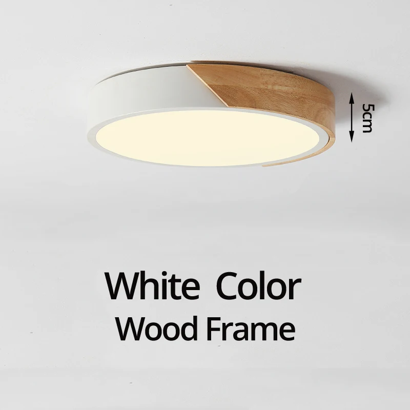 White color Wood Современный скандинавский светодиодный потолочный светильник для спальни с пультом дистанционного управления для 8-20 квадратных метров plafonnier светодиодный осветительный прибор candeeiro de teto - Цвет корпуса: White color Wood