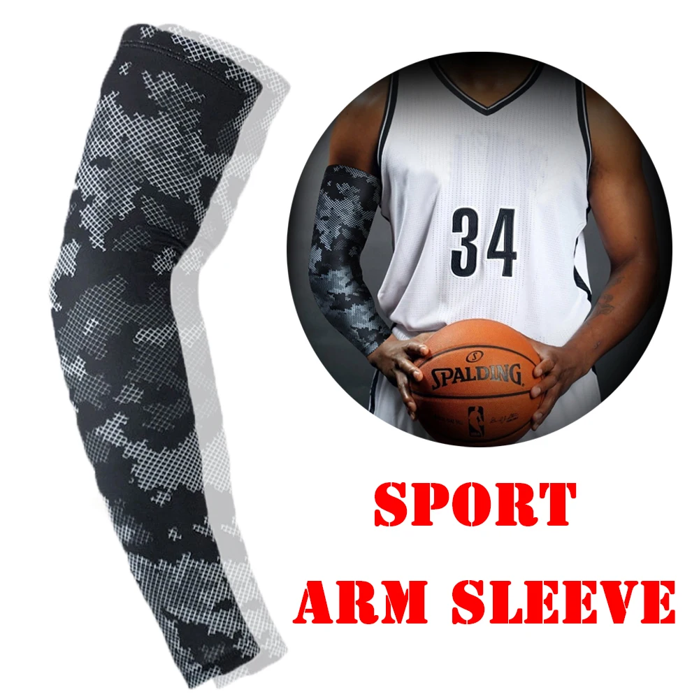 1 шт. нарукавники для велоспорта дышащие быстросохнущие камуфляжные бега