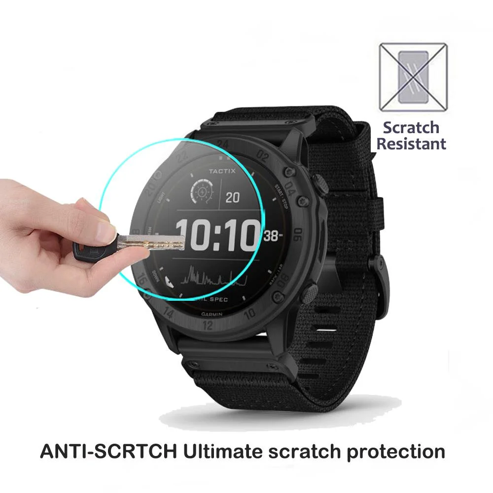 Защитное стекло для часов Garmin Tactix Delta 2.5D 2 шт. прозрачное водонепроницаемое