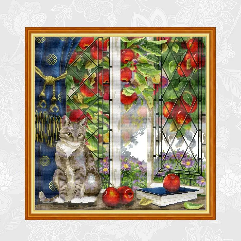 Рукоделие рукоделие вышивка крестиком наборы для вышивки узоры с кошкой на
