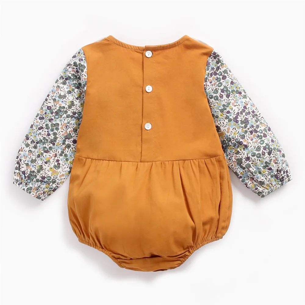 Милые Детские Боди Сезон весна-лето Одежда для маленьких девочек Детский костюм