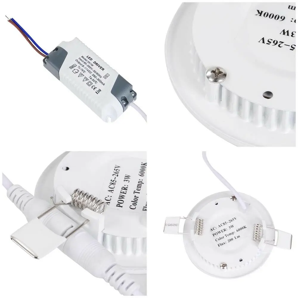 Встраиваемая потолочная Светодиодная лампа 3 Вт направленного света для