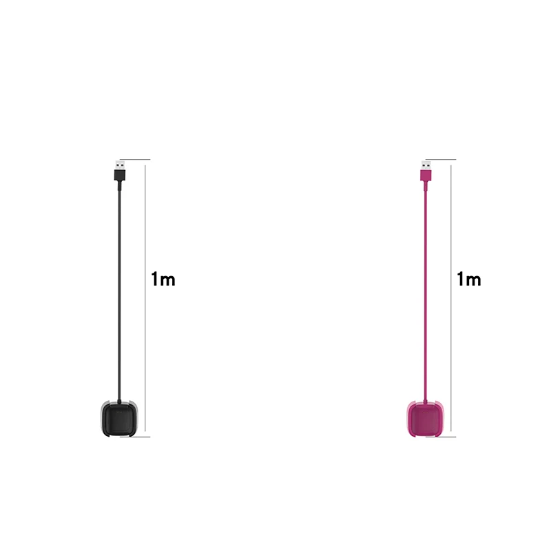 

1M Replaceable USB Charging Cable For Fitbit Versa 2 Smart Bracelet Wristband Dock Adapter