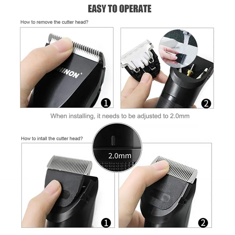 Профессиональная электрическая машинка для стрижки волос 6 в 1