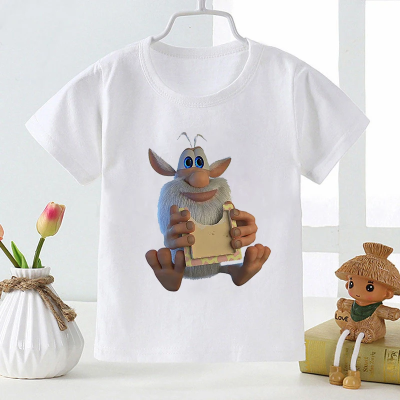 Camiseta con estampado de dibujos animados para beb&eacute;s, ropa blanca suave para ni&ntilde;os y ni&ntilde;as, moda de verano, nuevo estilo-4