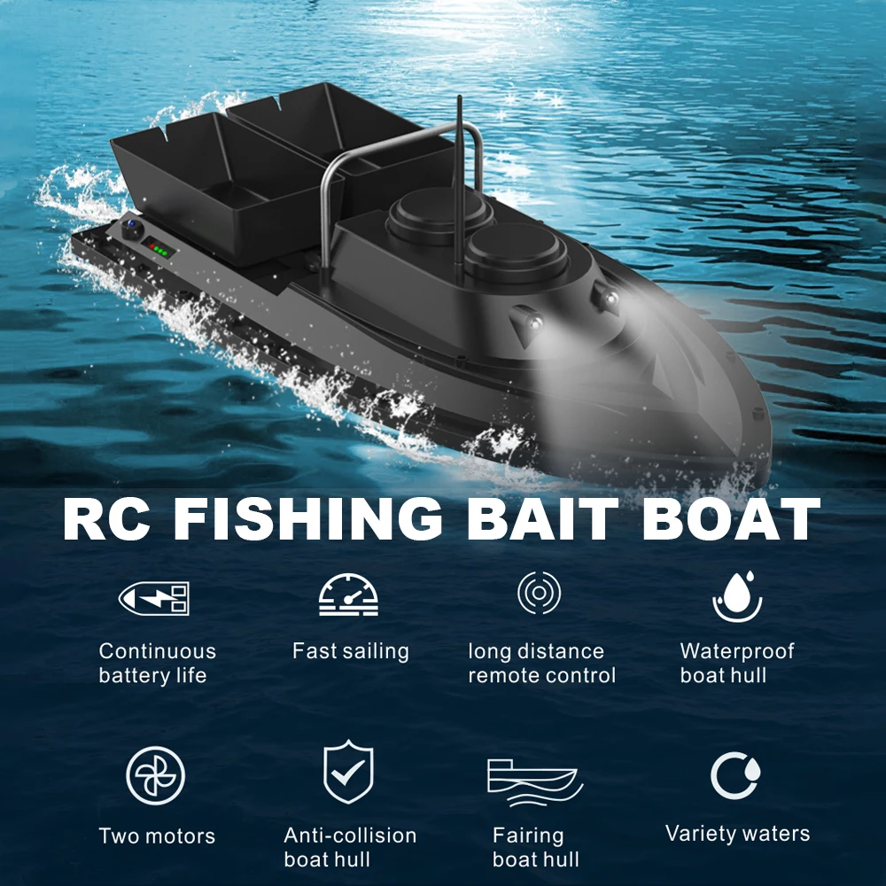 D11 Smart RC приманка лодка игрушки двойной мотор рыболокатор корабль дистанционное