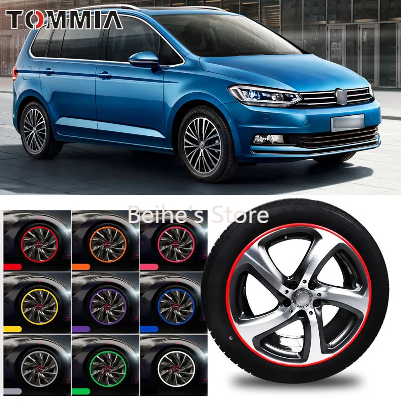 8 м Автомобильная Ступица колеса обода края протектора кольцо шины полосы