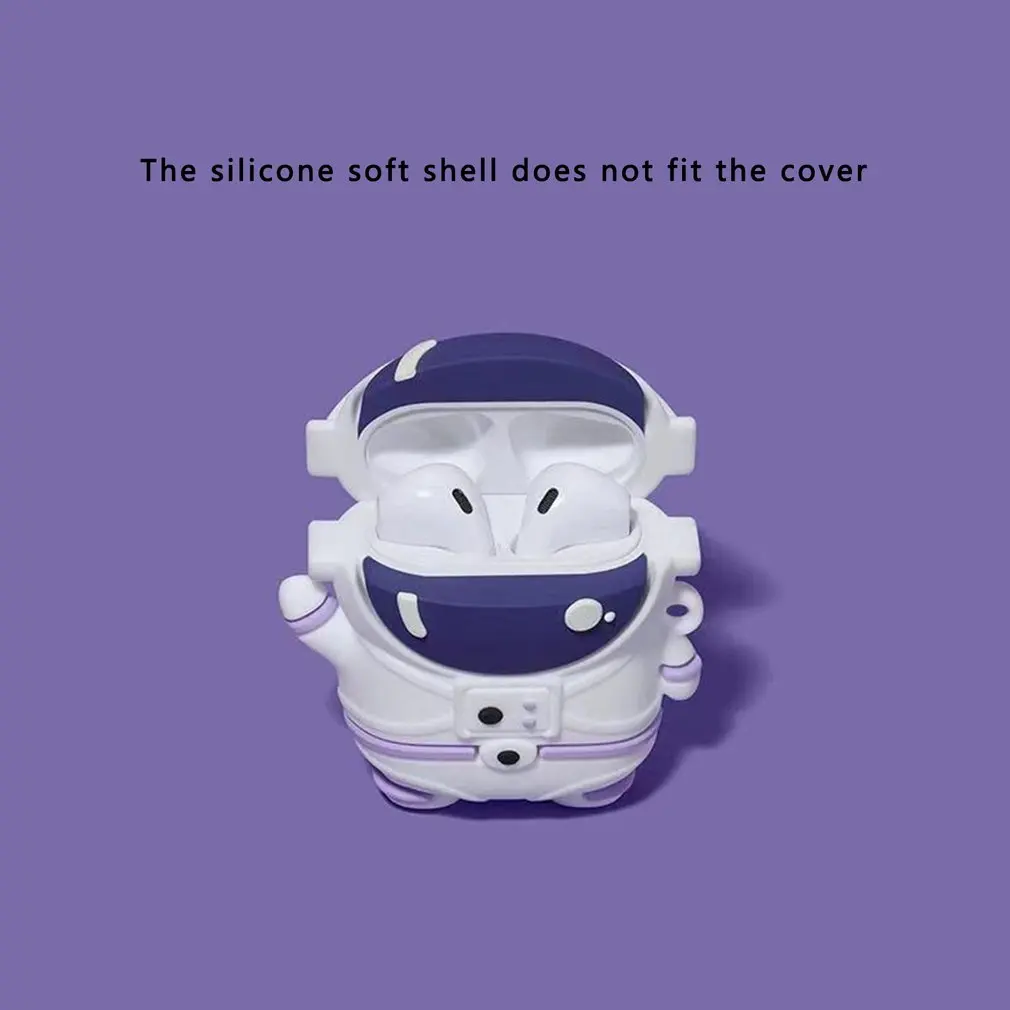 

Earphone Case 3D Cute Cartoon Space Astronaut Protective for Airpods Pro Cases Silicone Headset Cover for Airpods 1 2 Funda Capa