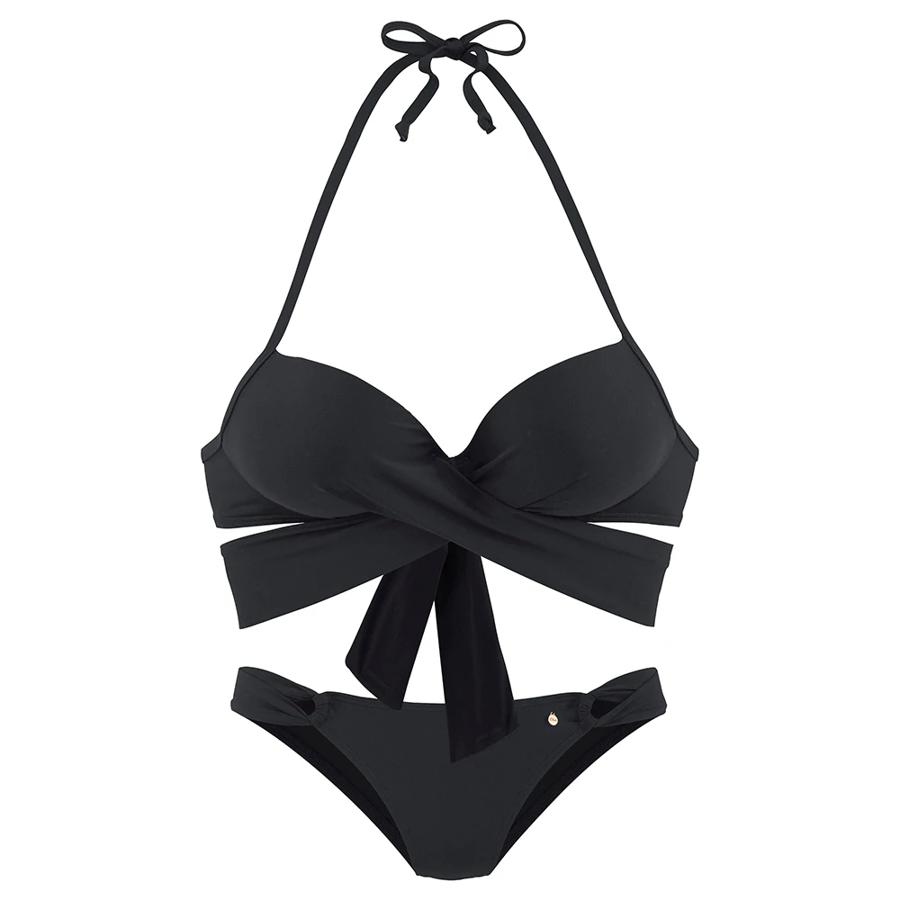 

Sexy Cross Bikini Women Swimsuit Push Up Swimwear Bandage Halter Bikini Set Summer Beach Bathing Suit Swim Wear