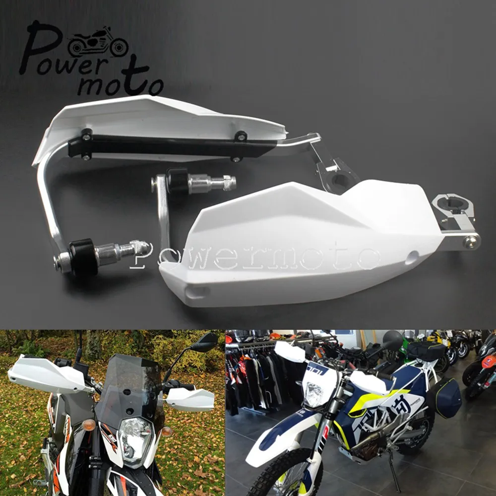 Белый Мотоцикл MX Enduro гоночный велосипед 7/" 1-1/8" Handguard белая рука-Щит протектор для Husqvarna TE FE FC 250 450 KTM EXC Duke - Цвет: Белый