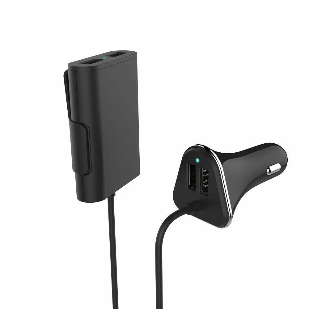 

Автомобильное зарядное устройство с 4 USB-портами, 48 Вт, 9,6 А