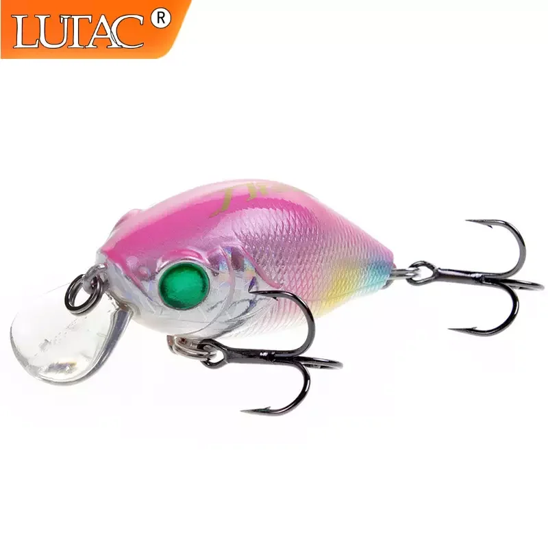 

Lutac Minnow Fishing Lures Crank Floating Hard Plastic Artificial Baits Treble Hooks Pesca