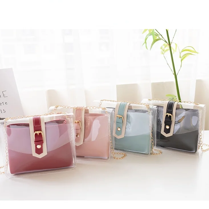 2021 Women's Transparent Jelly Bag Wholesale Single Shoulder Messenger Ladies Bags Small Bag Fashion Women Bag