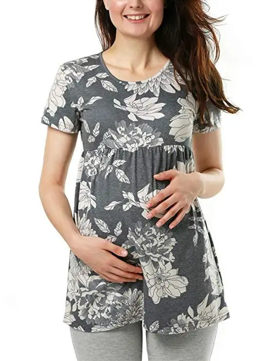 Женская туника в горошек свободная футболка с оборками размера плюс для