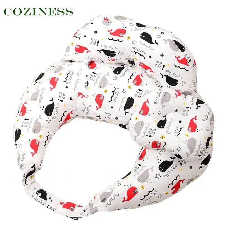 

Подушка COZINESS для грудного вскармливания, Мультяшные животные, киты, 100% хлопок, приятная для кожи ткань, детские подушки, новинка, Лидер прода...