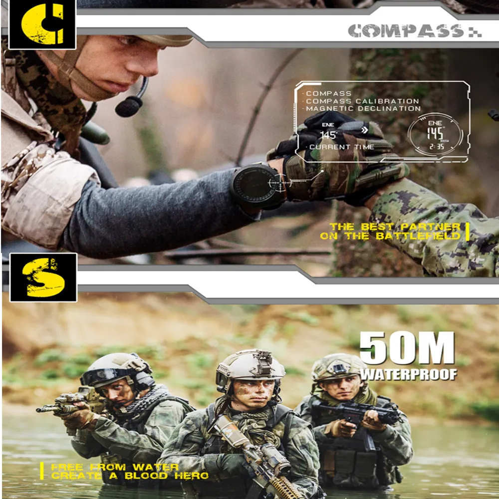 Мужские умные часы 2019 мужские светодиодные цифровые шагомер спортивные наручные