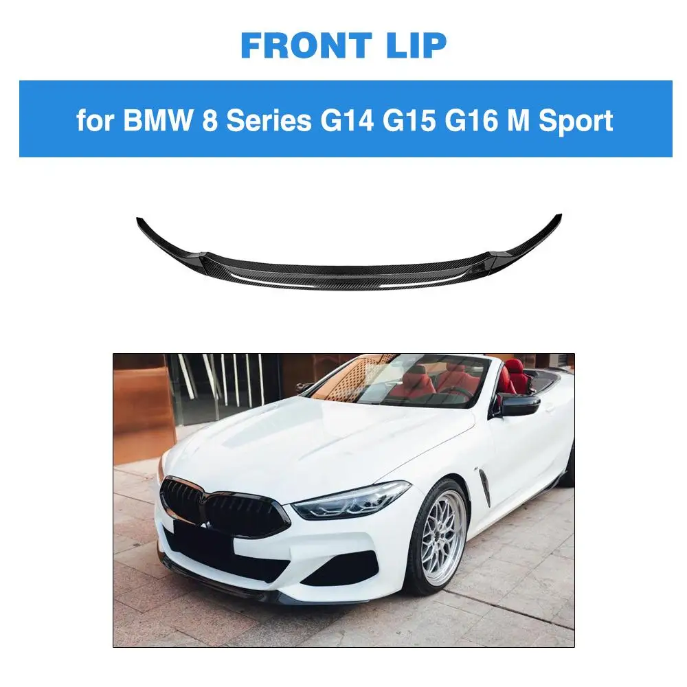 

Автомобильный передний бампер, спойлер, разветвители для BMW 8 серии G14 G15 G16 2020 2021, передний бампер, губа, спойлер, разветвители, сухой Карбон