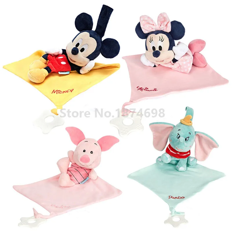 Новое Детское одеяло для безопасности с Микки и Минни слона мягкие игрушки