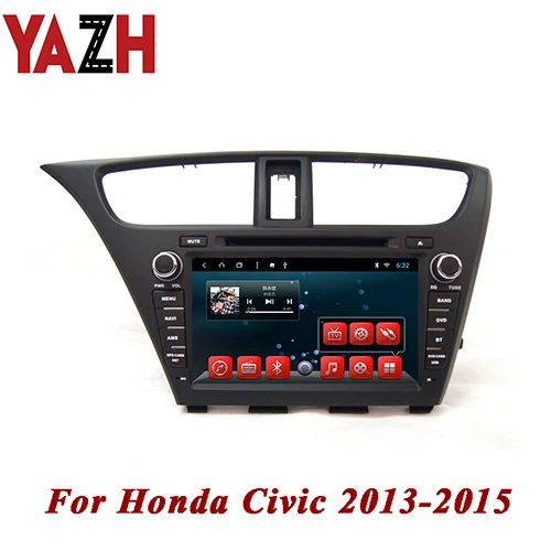 YAZH Android 9,0 автомобильный dvd-плеер для Honda Civic Hatch Back 2013 авто радио iPod Bluetooth SWC AUX 32 Гб gps Мультимедиа - Цвет: 9.0 RAM 2GB ROM 32GB