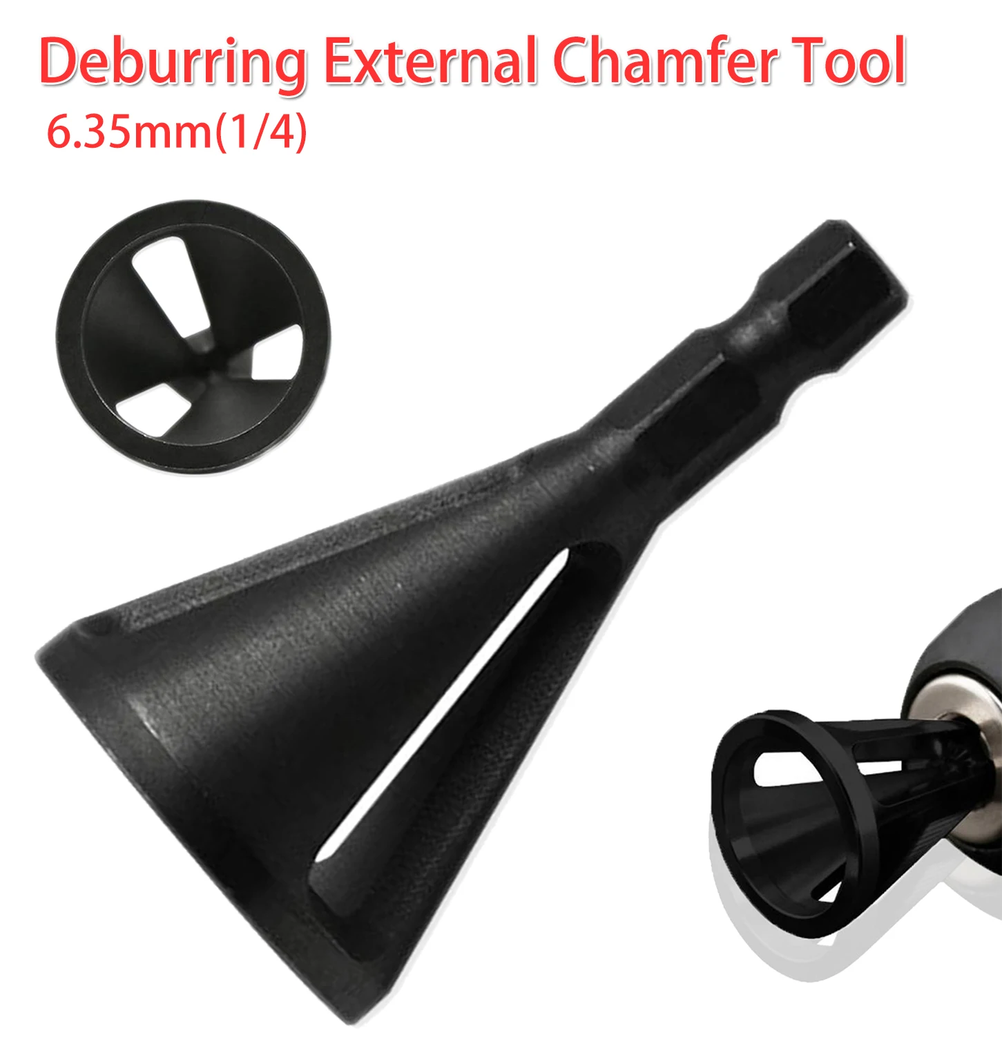 Металлический инструмент для снятия заусенцев Инструмент с внешней фаски 1/4