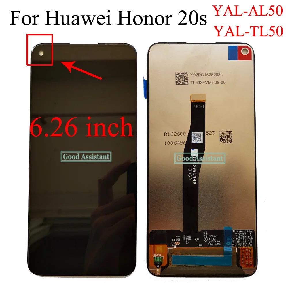 6 3 дюймов для Huawei Honor 20 YAL L21 20S/Nova/5T Global L61D ЖК дисплей сенсорный экран дигитайзер