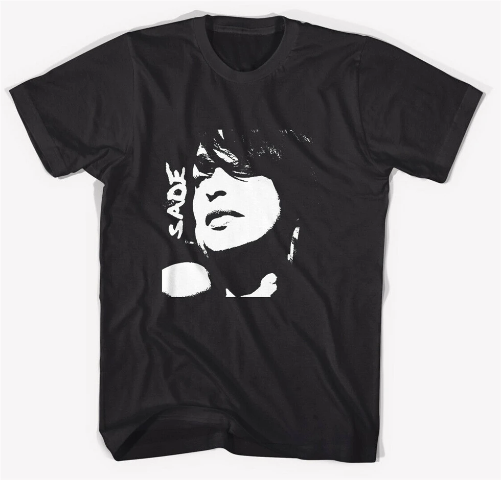 Sade футболка черная все размеры удобная новый модный дизайн для мужчин и