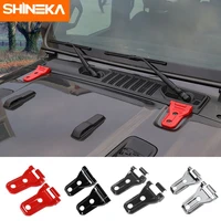 shineka car stickers for jeep gladiator jt car engine hood hinge protector trim cover accessories for jeep wrangler jl 2018 2020
