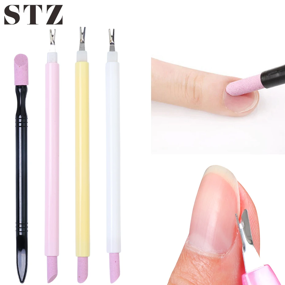 Вилка для кутикулы STZ кварцевая двухсторонняя удаления триммер очистки