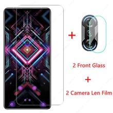 2Pcs Tempered Glass for Xiaomi Redmi K40 Gaming Glass for Xiaomi Redmi K40 Gaming Pro Plus Film Screen Protector Camera Len Film