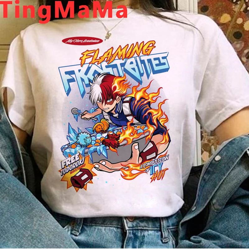 

Hot Japanese Anime My Hero Academia T Shirt Women Kawaii Midoriya Izuku Deku Tshirt Boku No Hero Academia Graphic Tees Female