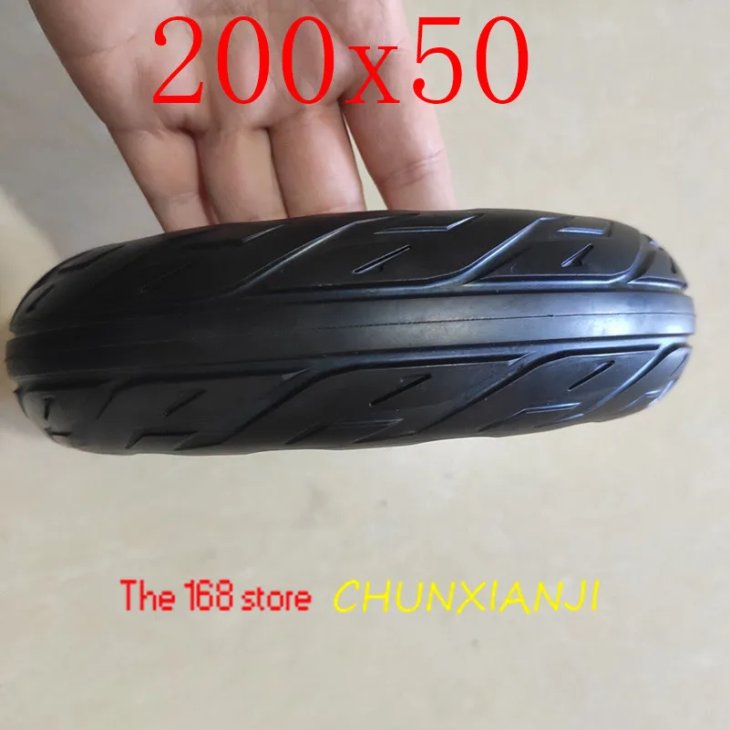 200x50 сплошное колесо 200*50 бескамерные колеса взрывозащищенный электрический велосипедный скутер шины 8 дюймов мотоцикл твердые шины пчелиный улей отверстие