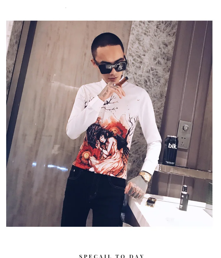 Роскошный смокинг для ночного клуба, модное платье, Camisa Hombre, Повседневная приталенная рубашка, Мужская Уличная рубашка с цветочным принтом, мужская рубашка, Camisas Hombre