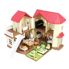 Кукольный домик сделай сам, лесная вилла, домики для дома, комплект мебели для кукольного домика-сюрприз, набор игрушек для семьи с животными, подарок для детей