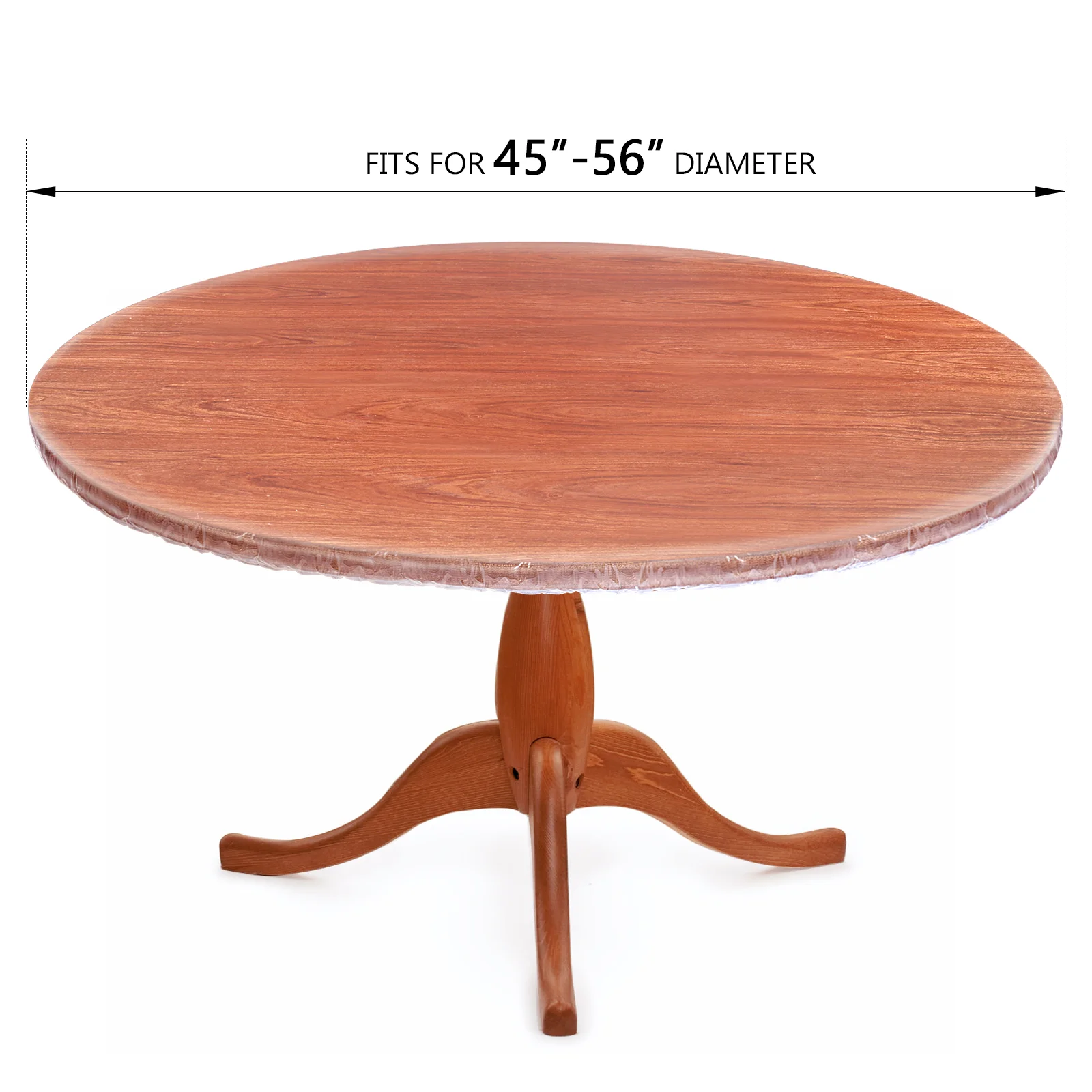 IMIKEYA круглая ПВХ скатерть прозрачная для стола устойчивая к морщинам эластичная