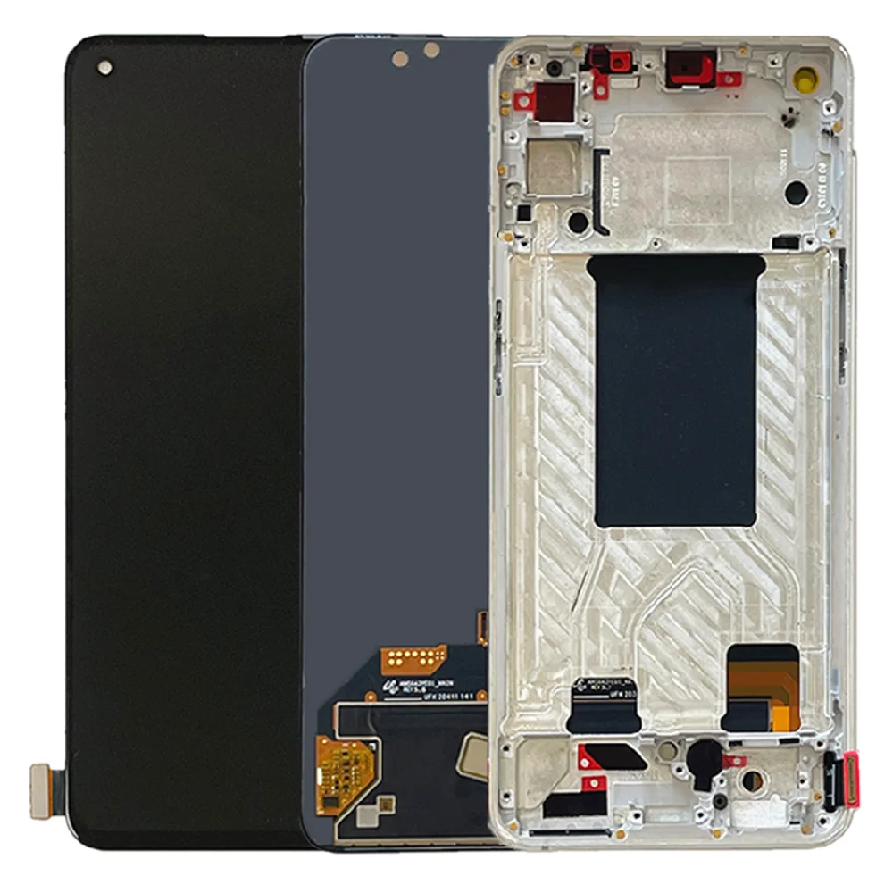 Pantalla LCD AMOLED para OPPO Reno6, 5G, Digitalizador de Panel t&aacute;ctil de pantalla para Reno 6, 5G, Reno6, PEQM00, CPH2251, LCD con marco-5
