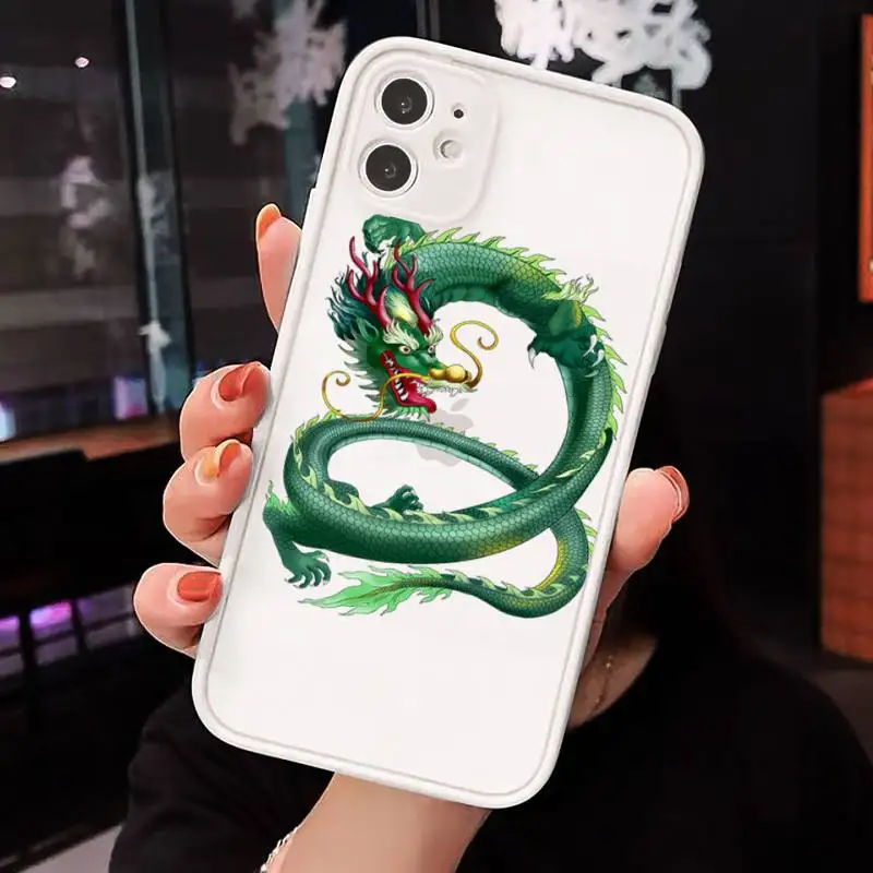 

Cool Chinese Dragon Hot sale Phone Cases Matte For iPhone 12 Mini 11 Pro XR XS Max 7 8 Plus X Hard PC Back Cover