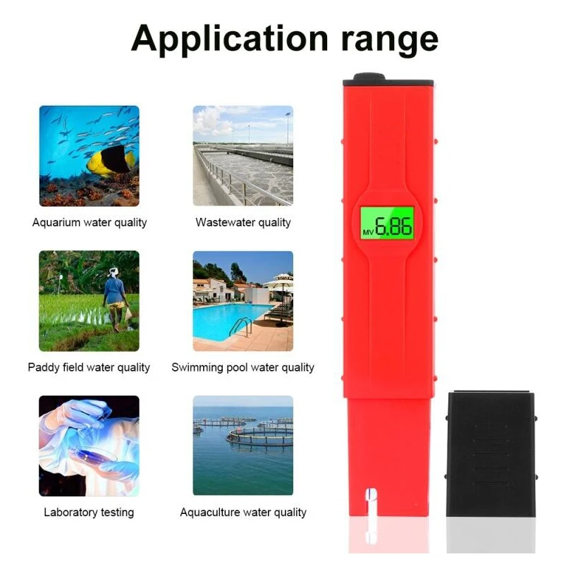 

Pocket Type PH Meter Analyzer Portable LCD Digital Display PH Tester Automatic Temperature Compensation PH Water pH Tester