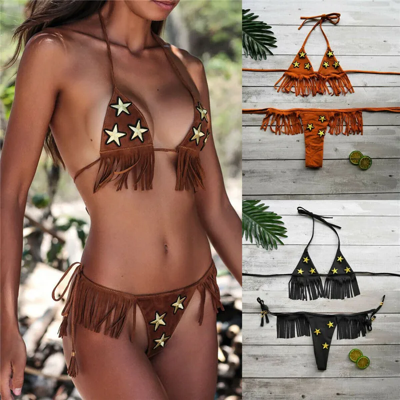

Sexy Swimwear Women Bathing Suit Bandeau Bikini Set 2019 mujer Micro Swimsuit Female Push up Two-Piece Bathing Suit Summer
