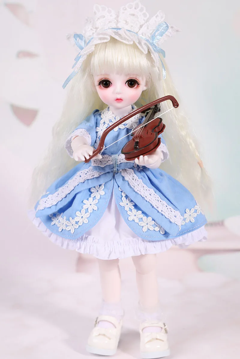 

New Arrival 1/3 1/4 1/6 BJD Doll Cute Blue Dress Clothes For Bjd Dolls Toys Accessories