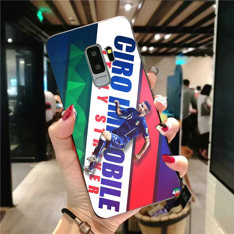 Чехол для телефона Immobile чехол Samsung Galaxy S10 S8 S9 Edge DIY черный мягкий TPU Lazio FC A9 C10 C9 J7 Max