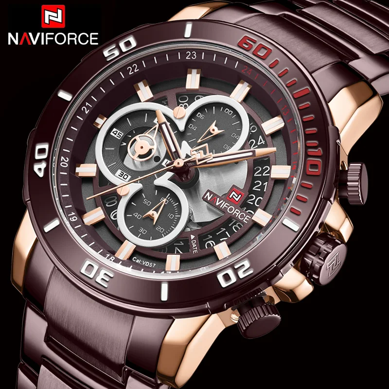 Часы мужские кварцевые с хронографом нержавеющая сталь 2020|Мужские спортивные