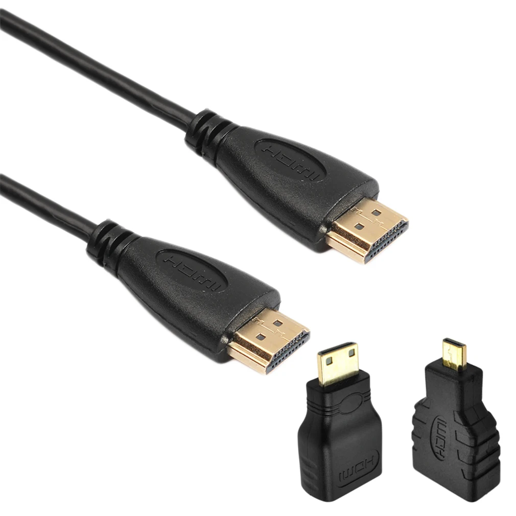 0 5 м/1 м/2 м/3 м/5 м/10 м Высокое качество HDMI кабель адаптер 3 в 1 со штыревыми